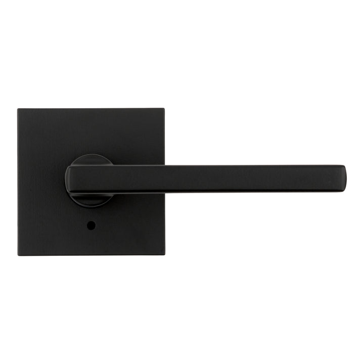 Manija Halifax Kwikset Signature Series para Baño (Privacidad) - Acabado Negro