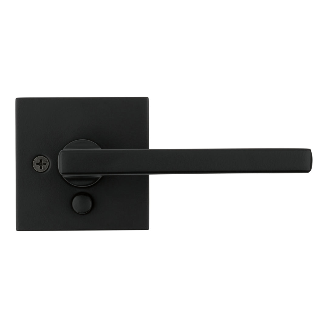 Manija Halifax Kwikset Signature Series para Baño (Privacidad) - Acabado Negro