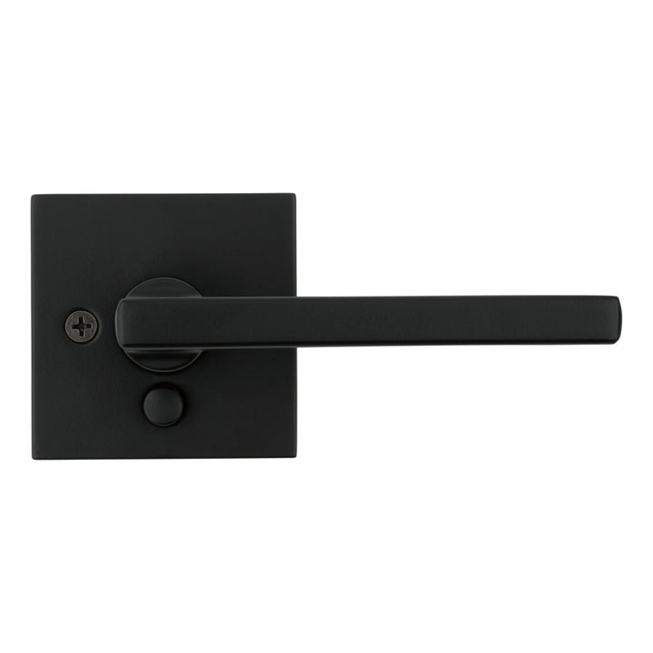 Manija Halifax Kwikset Signature Series para Baño (Privacidad) - Acabado Negro