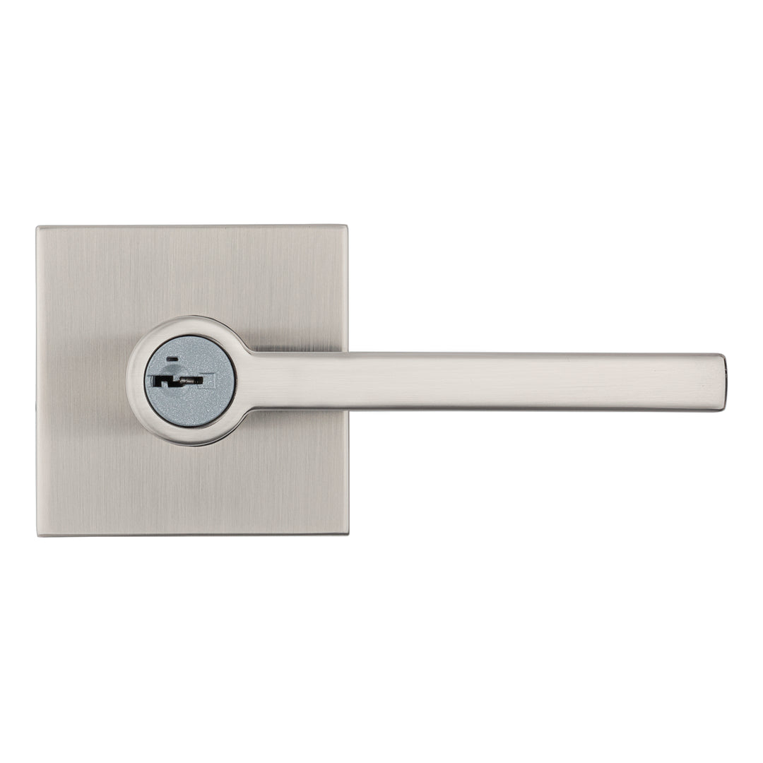 Manija Halifax Kwikset Signature Series para Entrada - Acabado Níquel Satinado