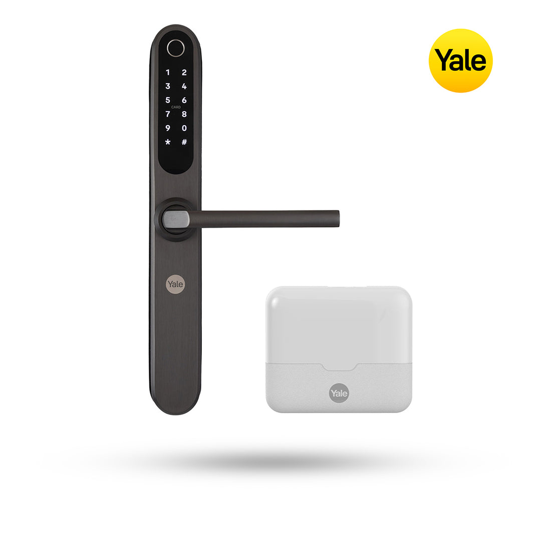 Cerradura Inteligente Yale YSD100 para Perfil de Aluminio con Wi-Fi - Modelo 2885 Gun Metal
