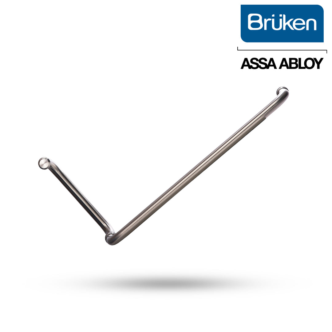 Jaladera con Toallero para Puerta de Cristal Brüken – Acero Inoxidable