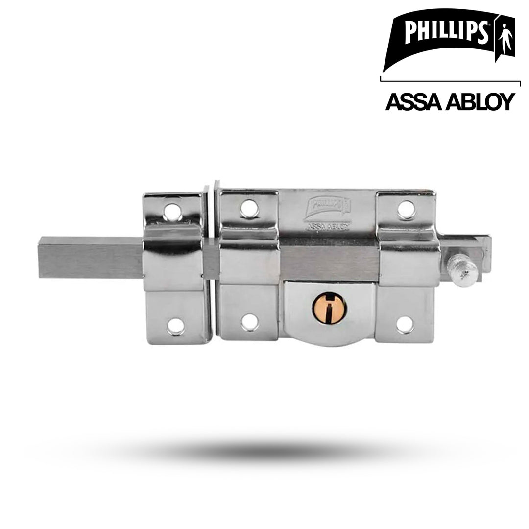 Cerradura Barra Sobreponer Phillips 800 Libre Izquierda Cromo