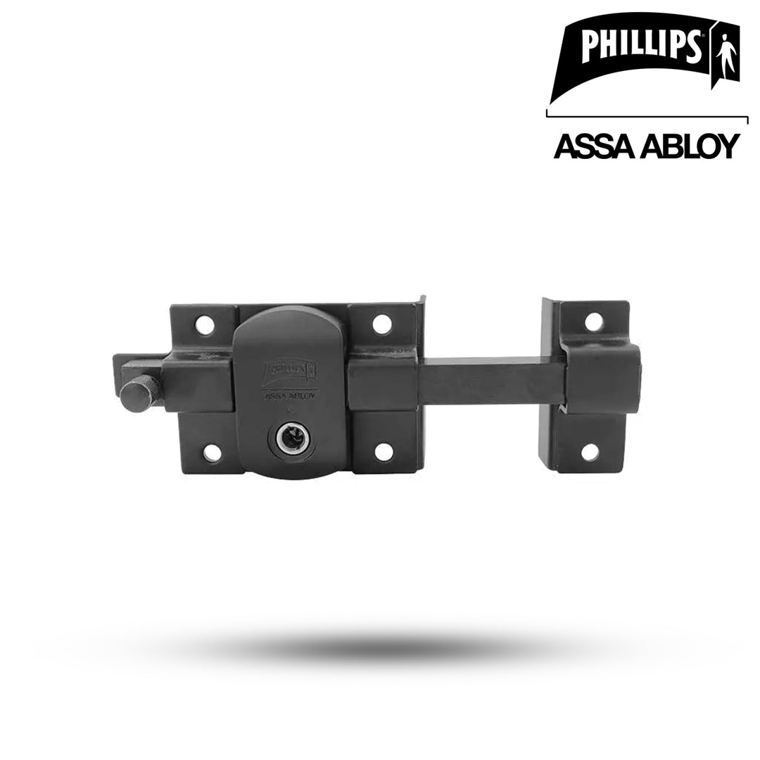 Barra Sobreponer Phillips X900 Fija Izquierda Negra - Cerradura Alta Seguridad