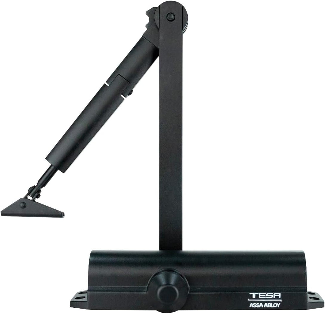 Cierrapuertas 2000 Hold Open Negro Peso Máximo 80kg De Tesa