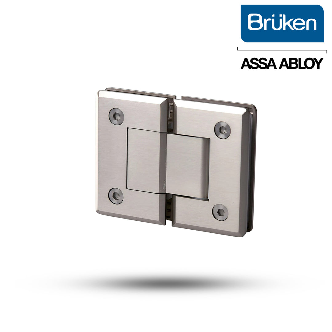 Bisagra Brüken para Puerta de Cristal Templado 8-12mm con Autocierre | 180°
