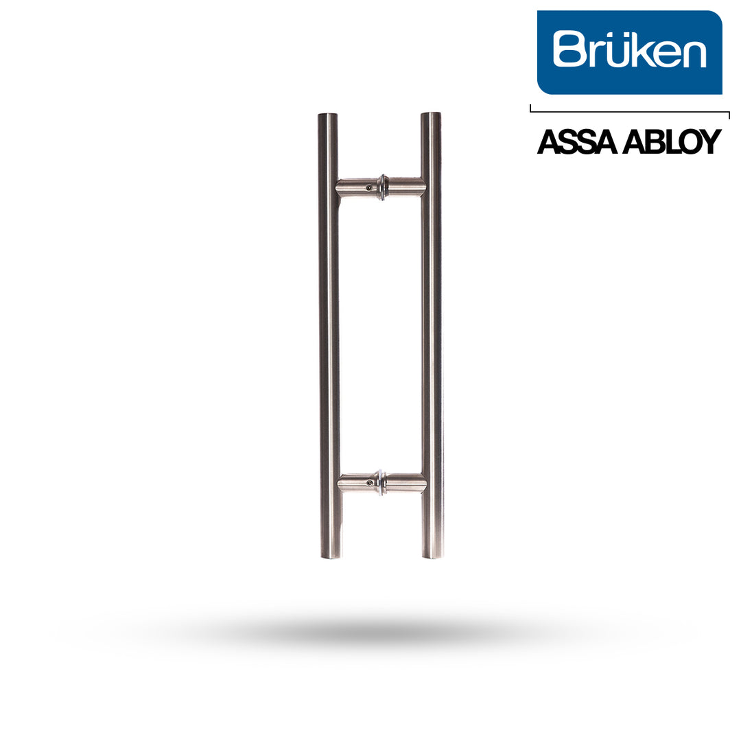 Jaladera Tipo H para Puerta de Cristal Brüken 90 cm – Acero Inoxidable Satinado