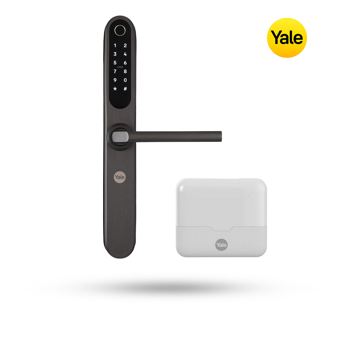 Cerradura Inteligente Yale YSD100 con Wi-Fi - Gun Metal 5085 para Puertas de Madera