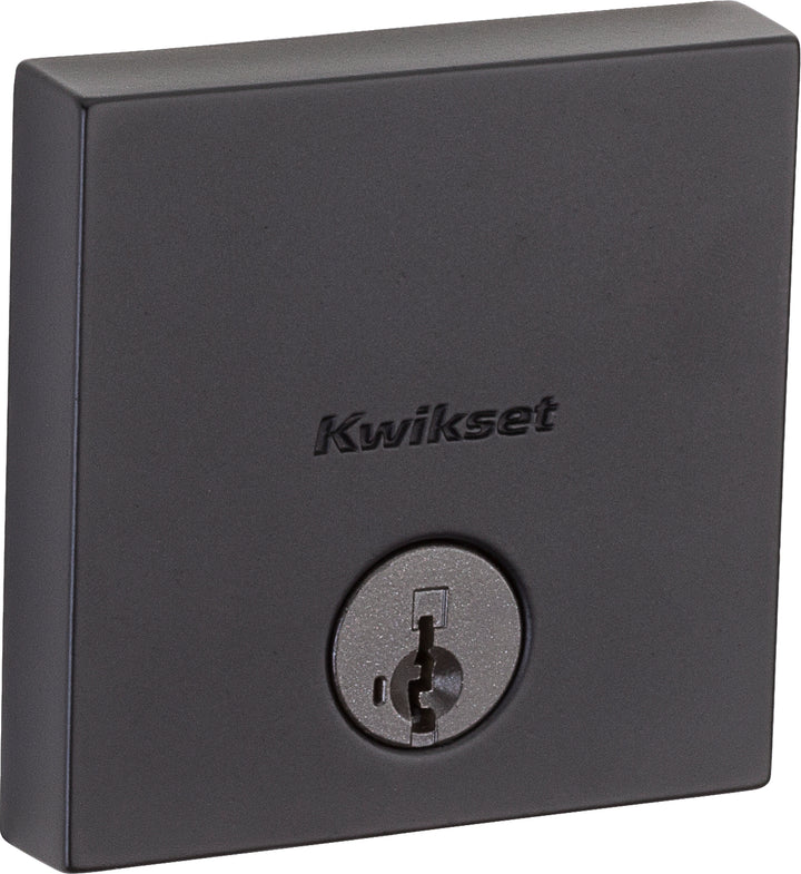 Cerradura Downtown Kwikset - Cerrojo SmartKey Security, Acabado Negro