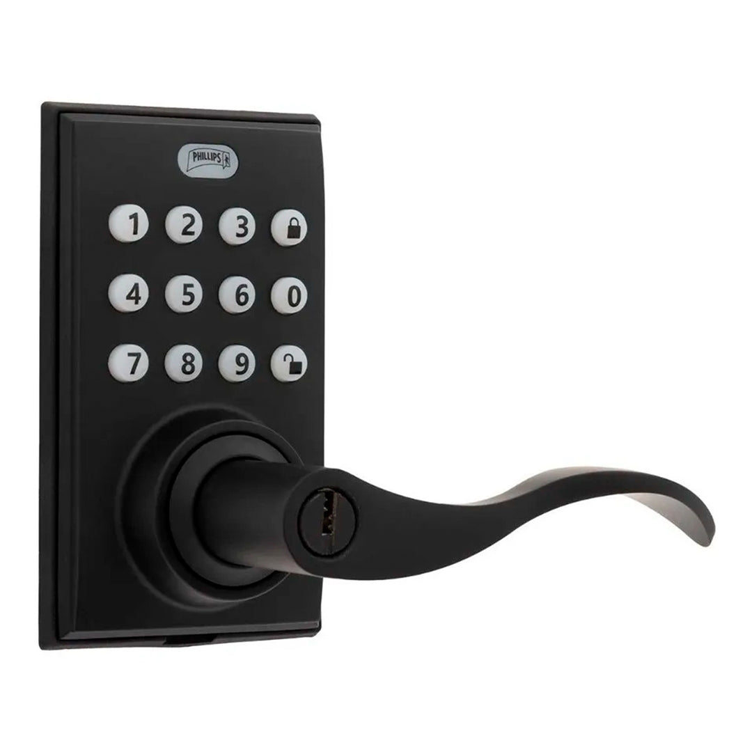 Cerradura Digital Manija Phillips Pcd285 Negro.