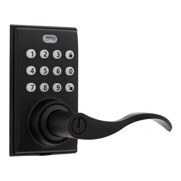Cerradura Digital Manija Phillips Pcd285 Negro.
