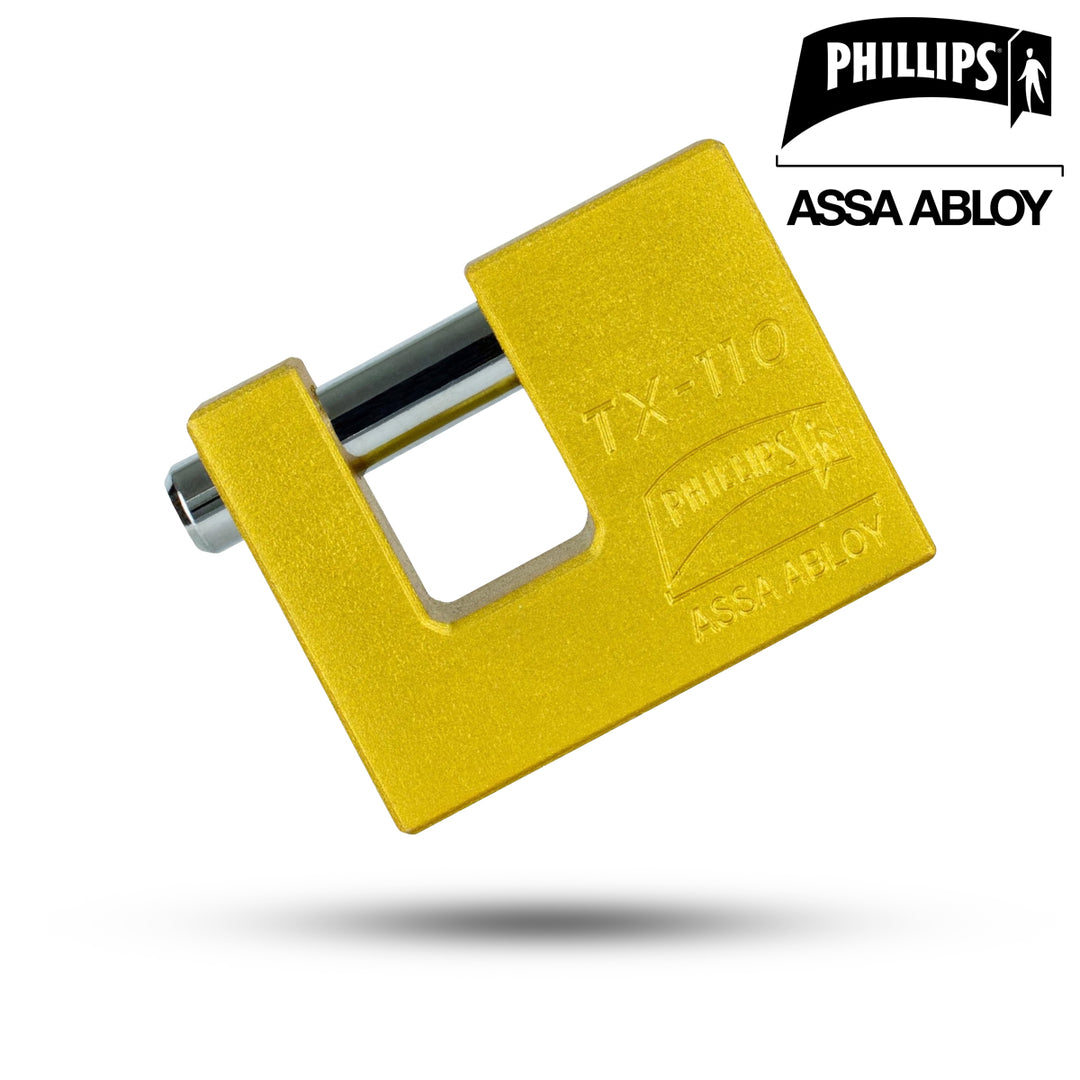 Candado De Hierro Para Cortina Phillips Modelo TX-110 Latón