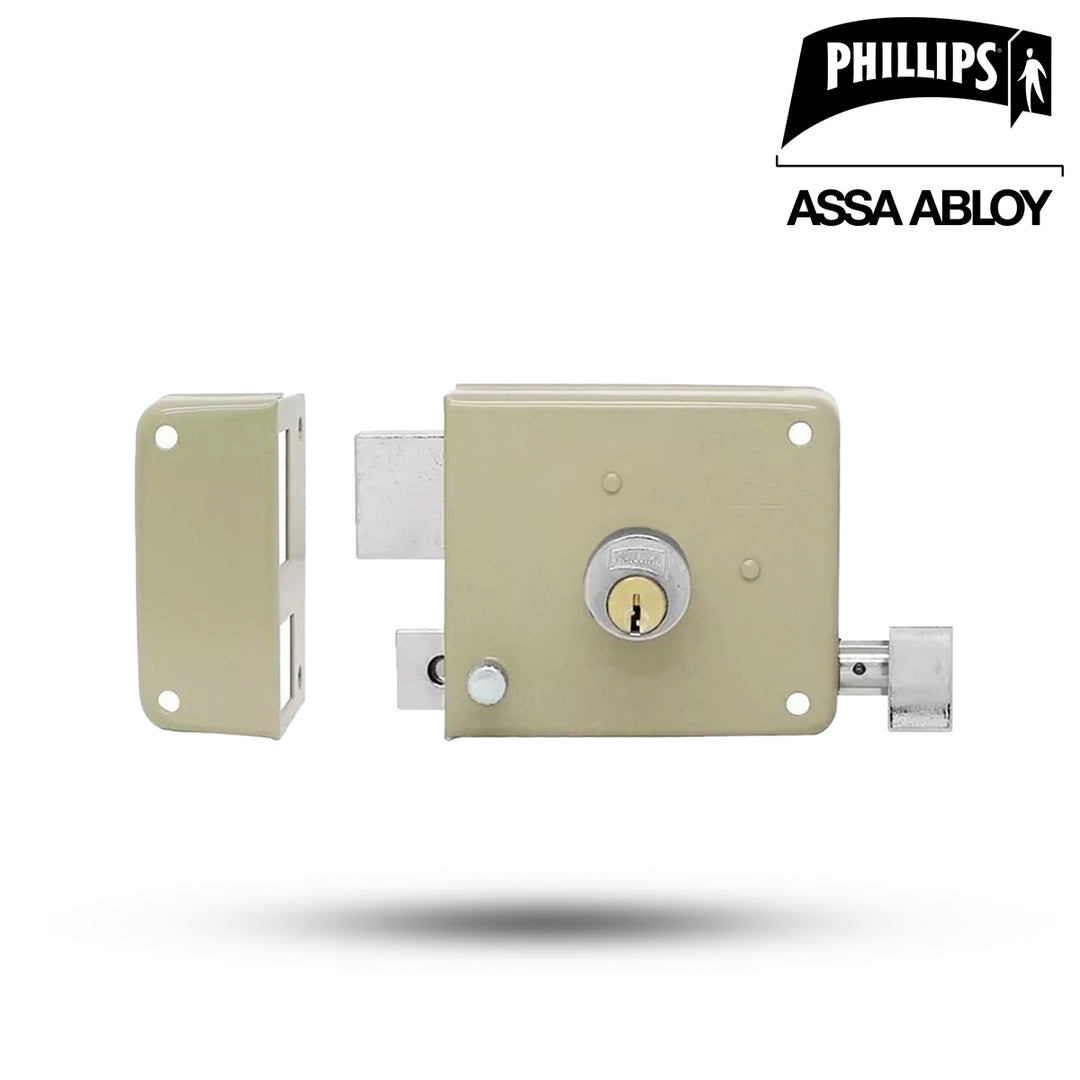 Cerradura Sobreponer 715 IF Phillips Derecha - Instafácil para Puertas Metálicas y Madera