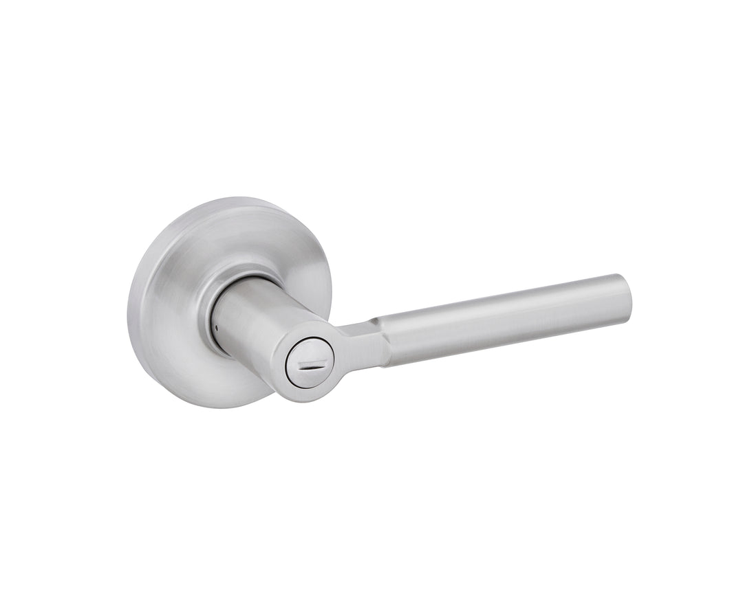 Manija Rimini Kwikset para Baño (Privacidad) - Acabado Níquel Satinado