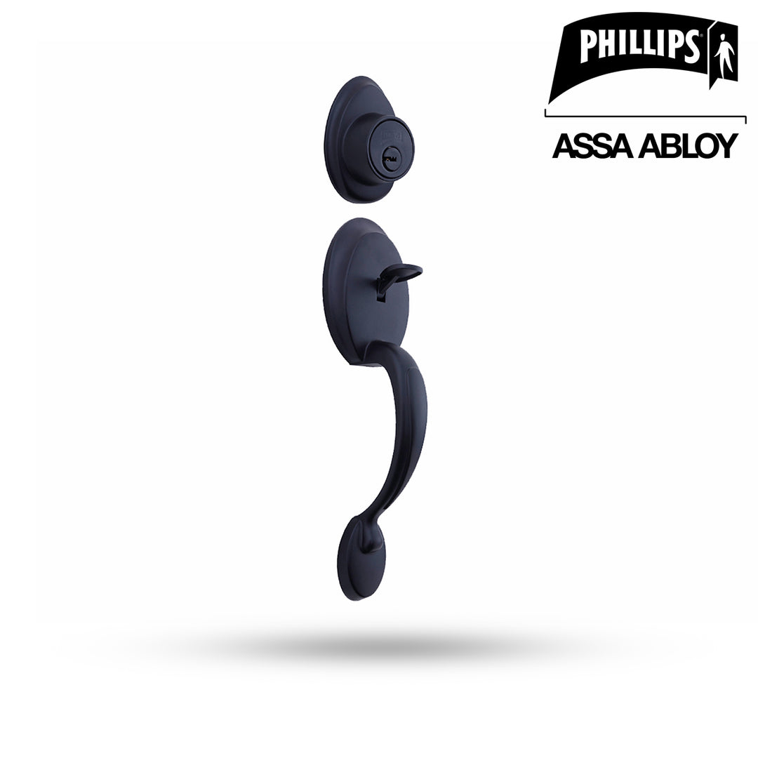 Gatillo Phillips Venecia Alta Seguridad Perilla Llave/Mariposa Negro Cerrojo Auxiliar
