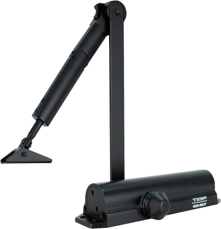 Cierrapuertas 2000 Hold Open Negro Peso Máximo 80kg De Tesa