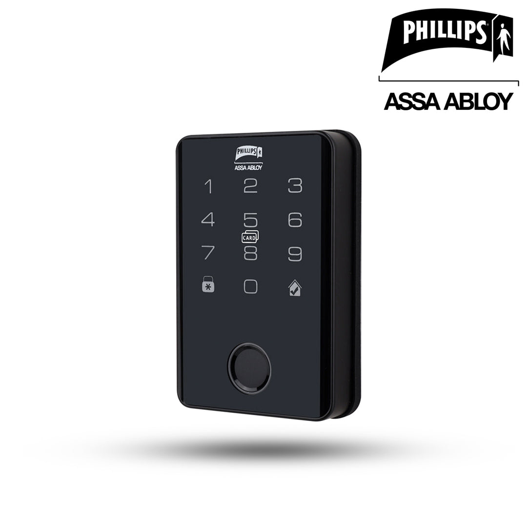 Cerradura Digital Phillips Balak Negro - Huella Dactilar, Código y Tarjeta