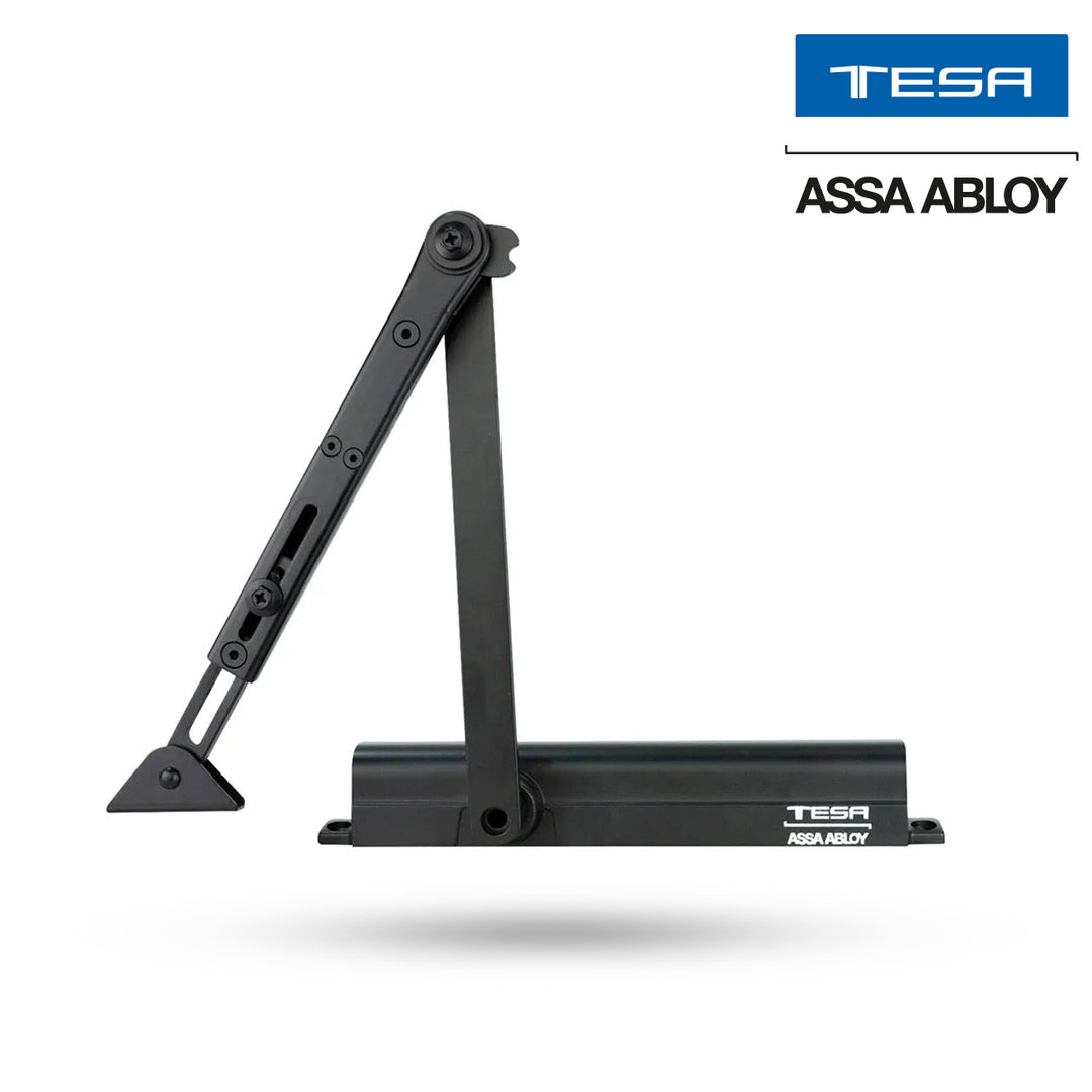 Cierrapuertas 8501 Hold Open Negro Peso Máximo 150kg De Tesa