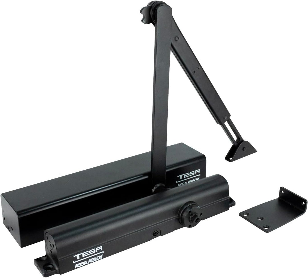 Cierrapuertas 8501 Hold Open Negro Peso Máximo 150kg De Tesa