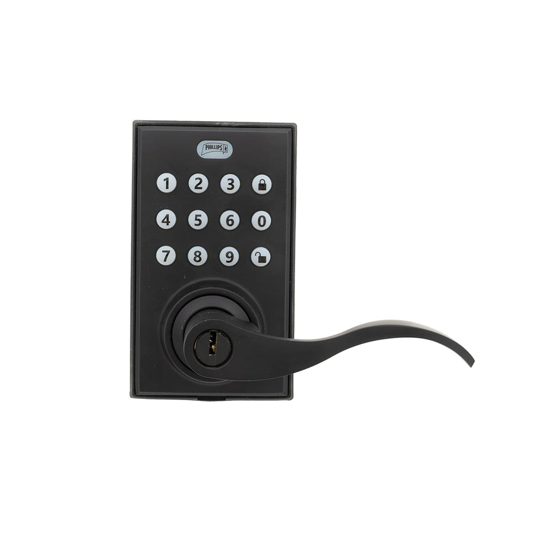 Cerradura Digital Manija Phillips Pcd285 Negro.