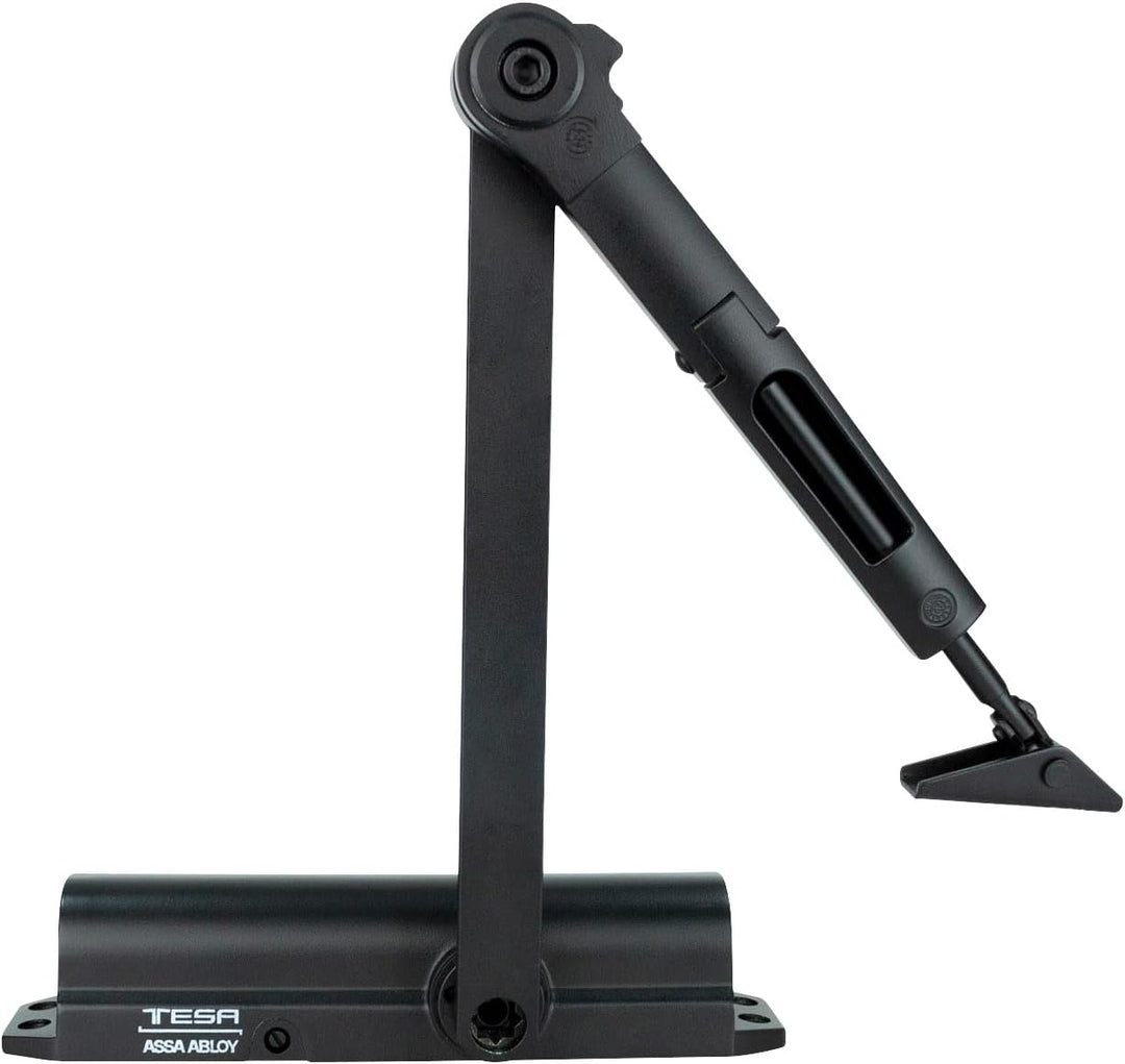 Cierrapuertas 2000 Hold Open Negro Peso Máximo 80kg De Tesa