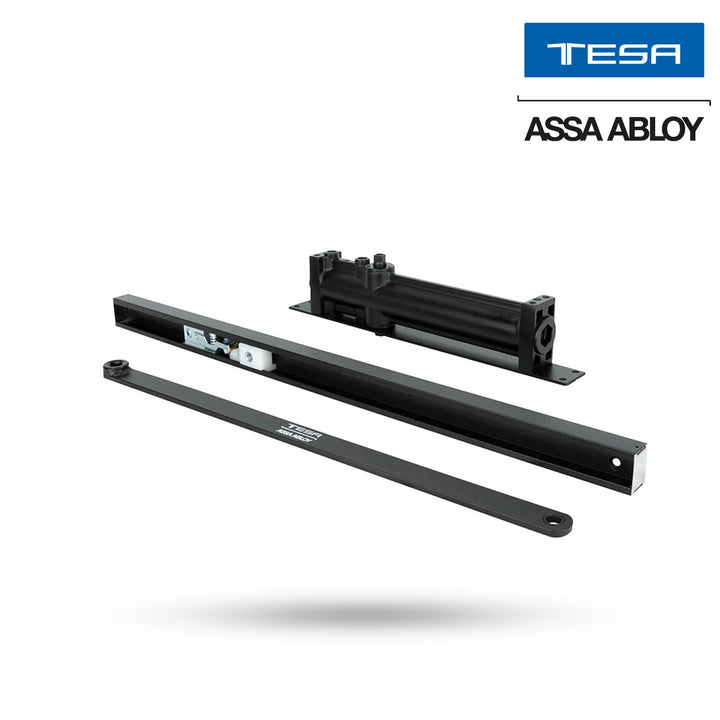 Cierrapuertas 1003 Color Negro Para Peso Máximo 85kg De Tesa