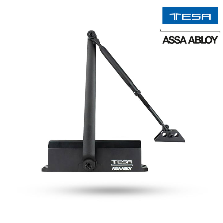 Cierrapuertas 1604 Back Check Tesa Negro Peso Máximo 150kg