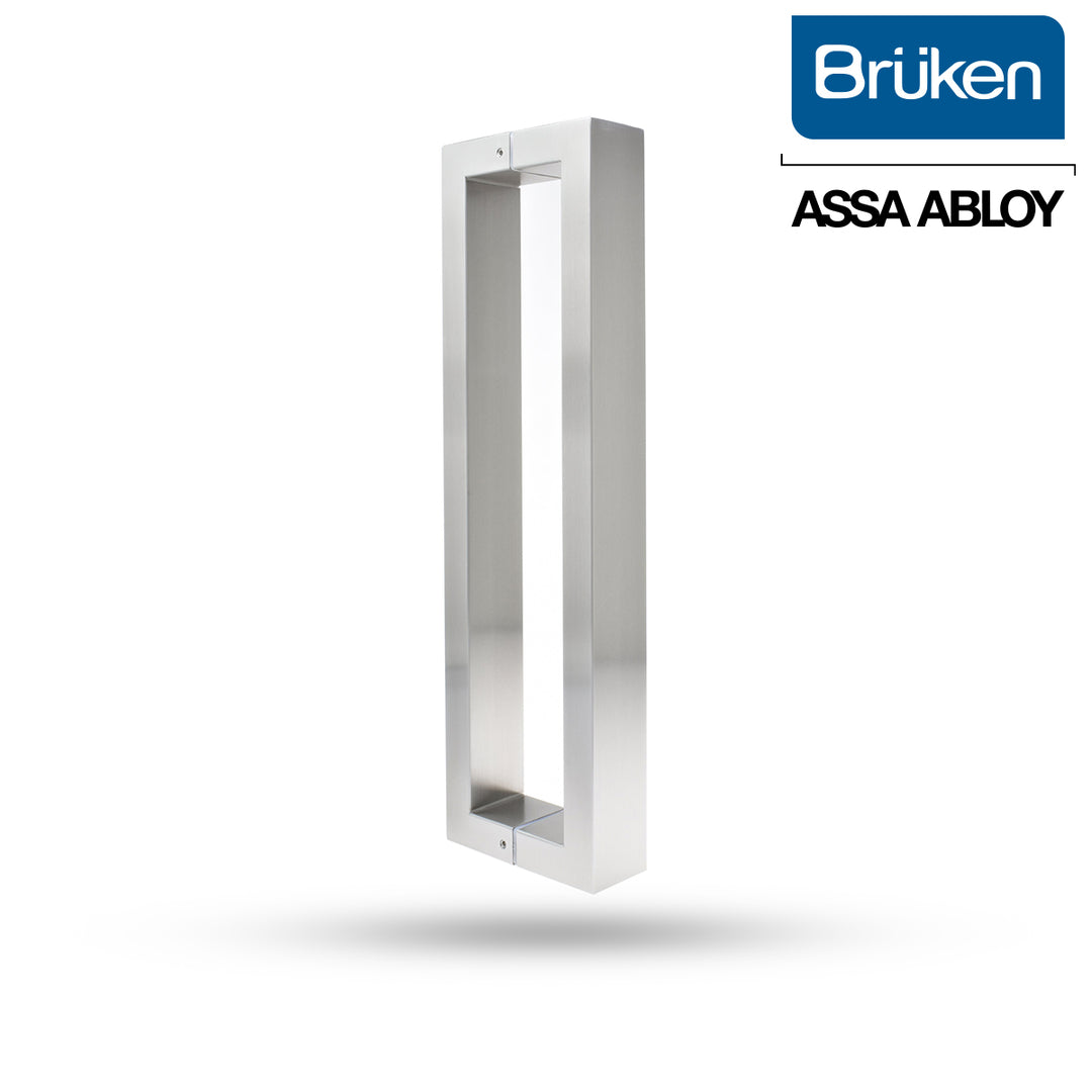 Jaladera para Puerta de Cristal Brüken | Acero Inoxidable Satinado 47.5 cm