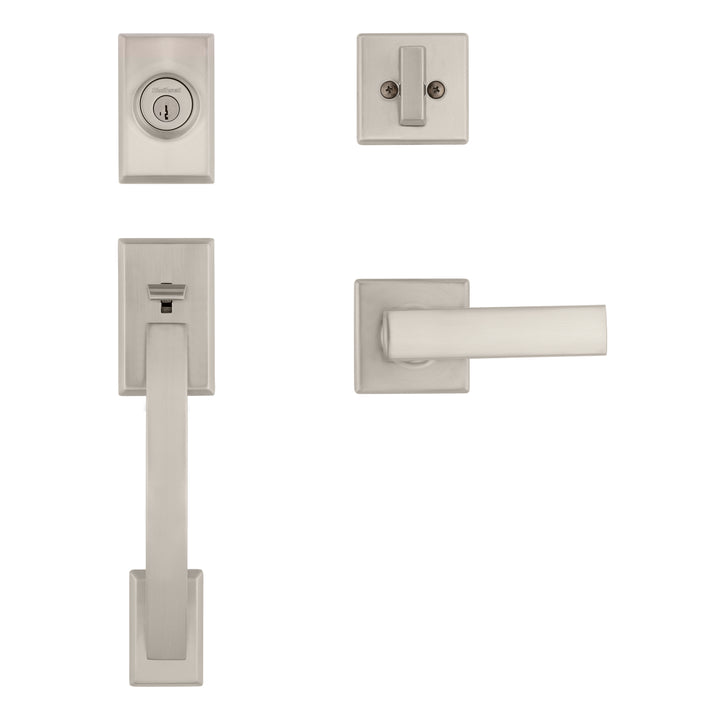Gatillo Tavaris Kwikset con Llave Mariposa para Puerta de Entrada - Acabado Níquel Satinado