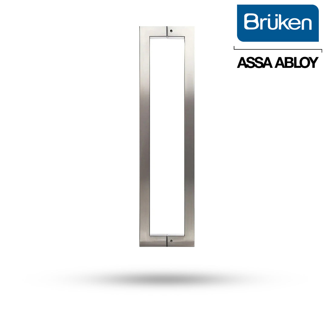 Jaladera para Puerta de Cristal Tipo C Brüken 62.5 cm – Acero Inoxidable Satinado