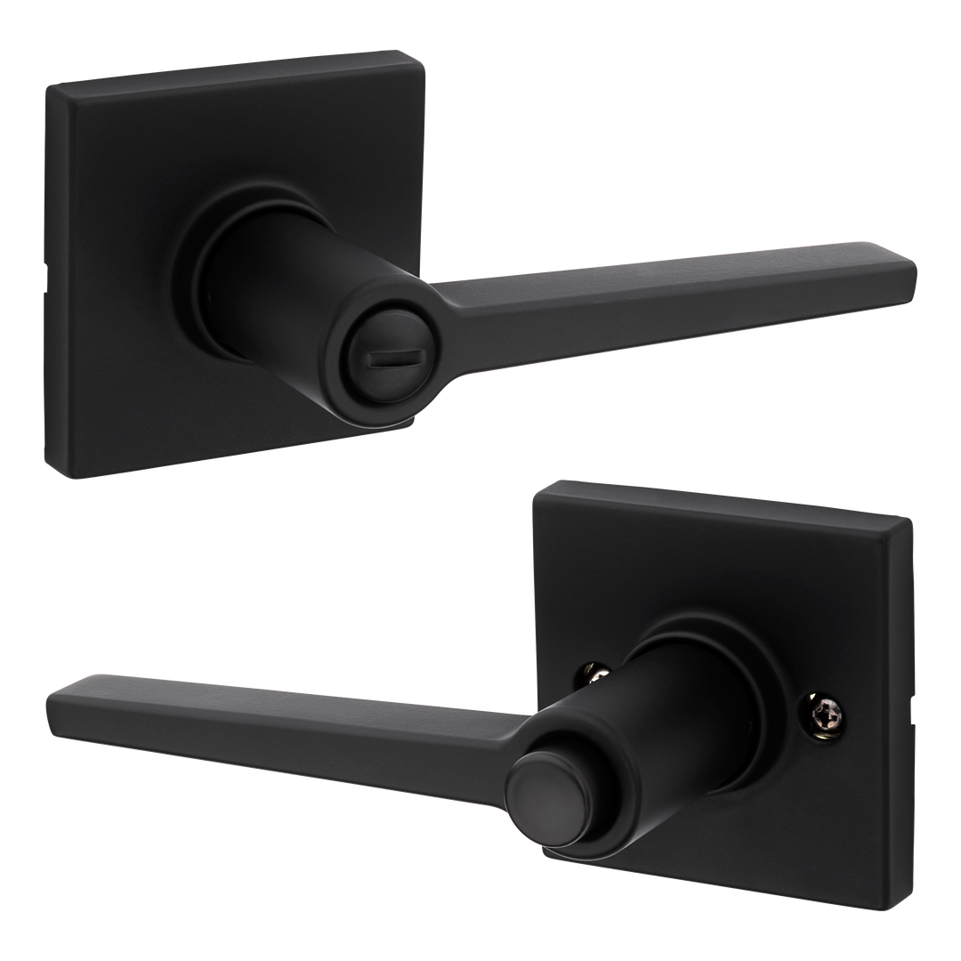 Manija Daylon Kwikset para Baño - Privacidad, Acabado Negro