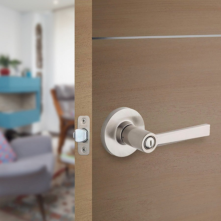 Manija Westley Kwikset para Baño (Privacidad) - Acabado Níquel Satinado