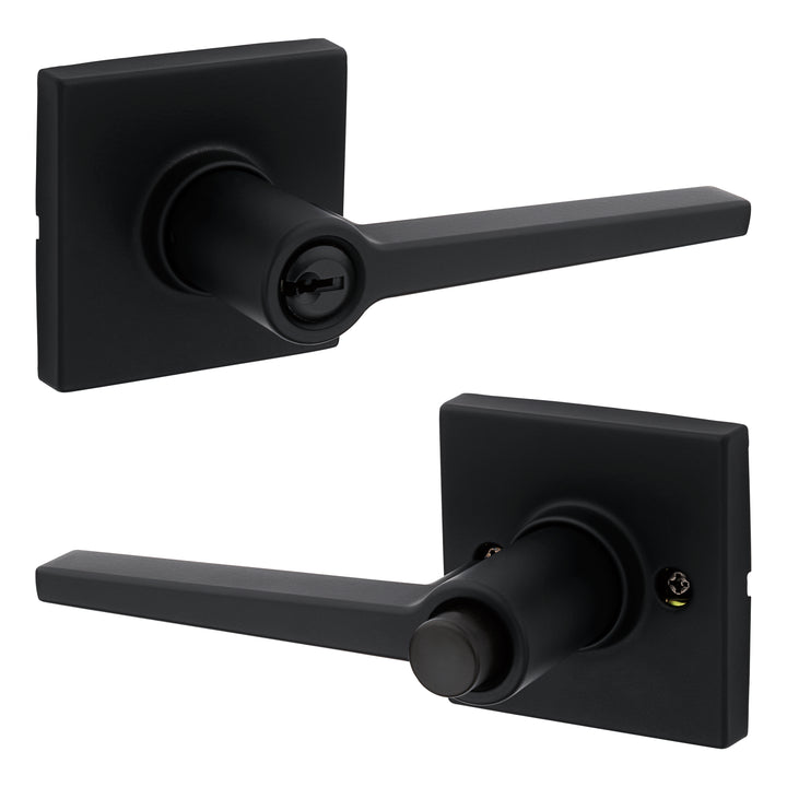 Manija Daylon Kwikset para Entrada - Acabado Negro