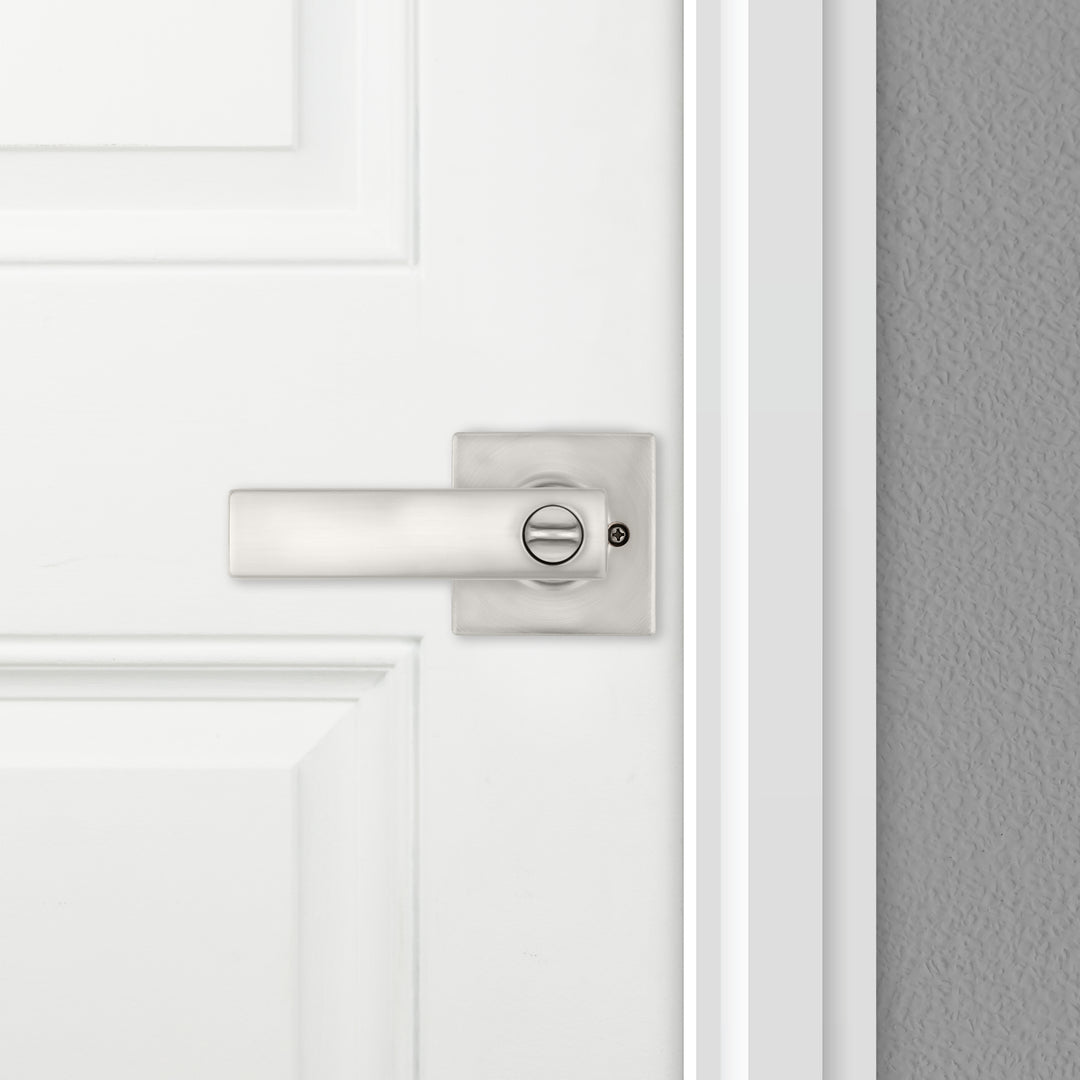 Manija Breton Kwikset para Entrada - Acabado Níquel Satinado