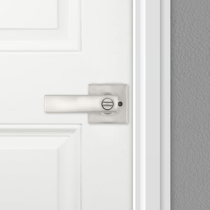 Manija Breton Kwikset para Entrada - Acabado Níquel Satinado
