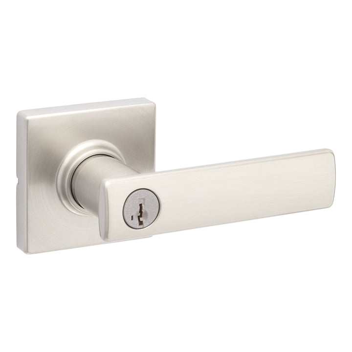 Manija Breton Kwikset para Entrada - Acabado Níquel Satinado