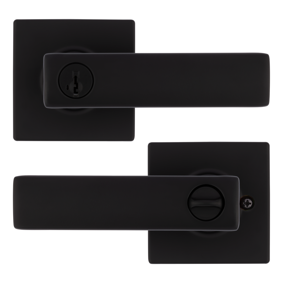 Manija Breton Kwikset para Entrada - Acabado Negro