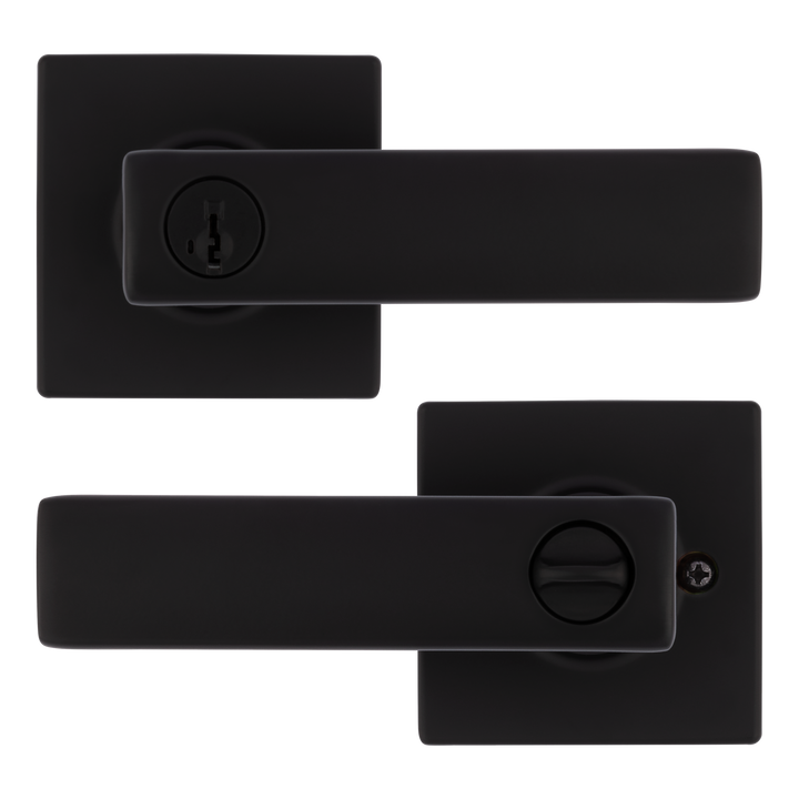 Manija Breton Kwikset para Entrada - Acabado Negro