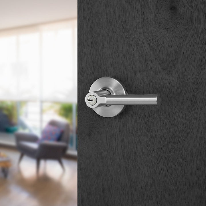 Manija Rimini Kwikset para Entrada - Acabado Níquel Satinado
