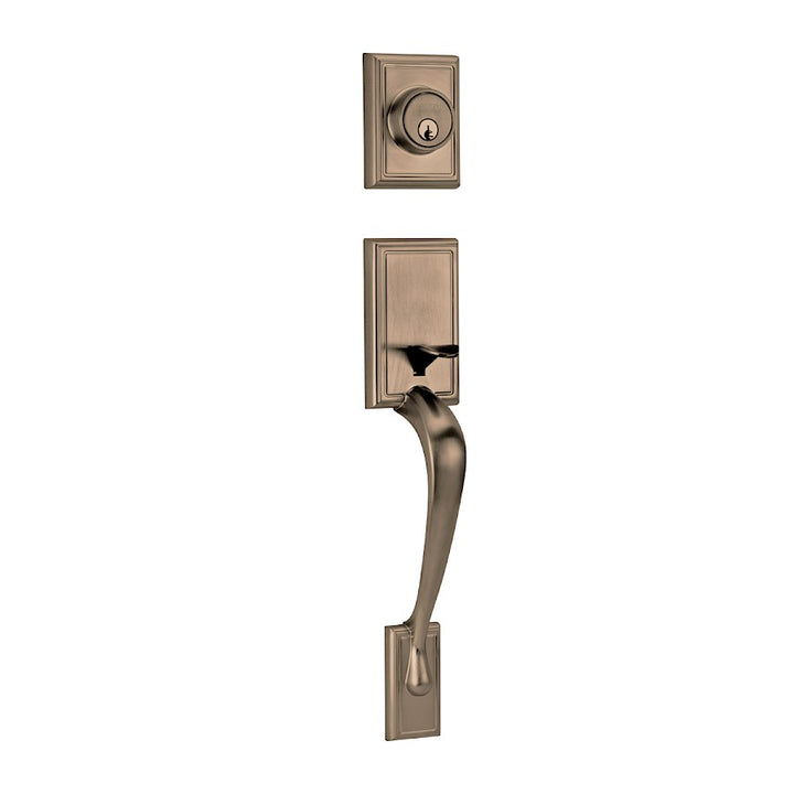 Gatillo Liberty Kwikset Cilindro Doble (Llave-Llave) para Puerta de Entrada - Acabado Latón Antiguo