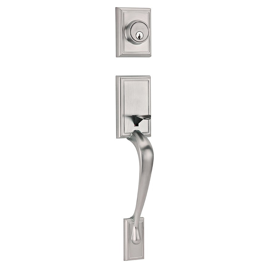 Gatillo Liberty Kwikset con Llave Mariposa para Puerta de Entrada - Acabado Níquel Satinado