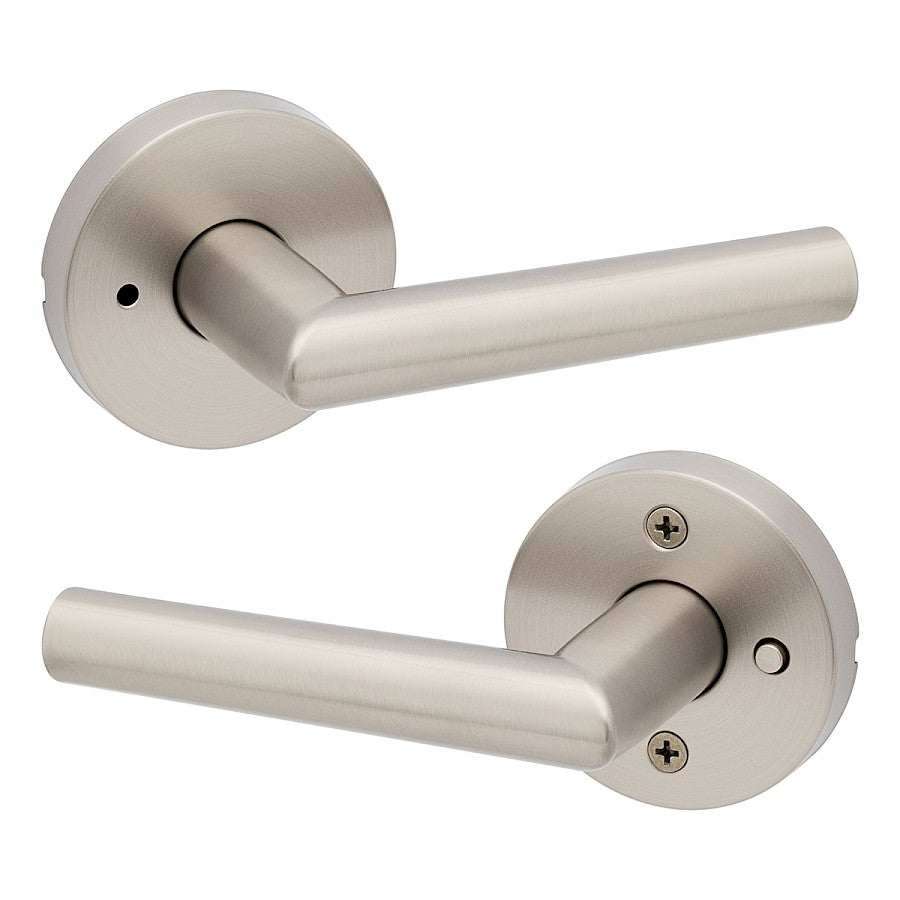 Manija Milan Kwikset Signature Series para Baño (Privacidad) - Acabado Níquel Satinado