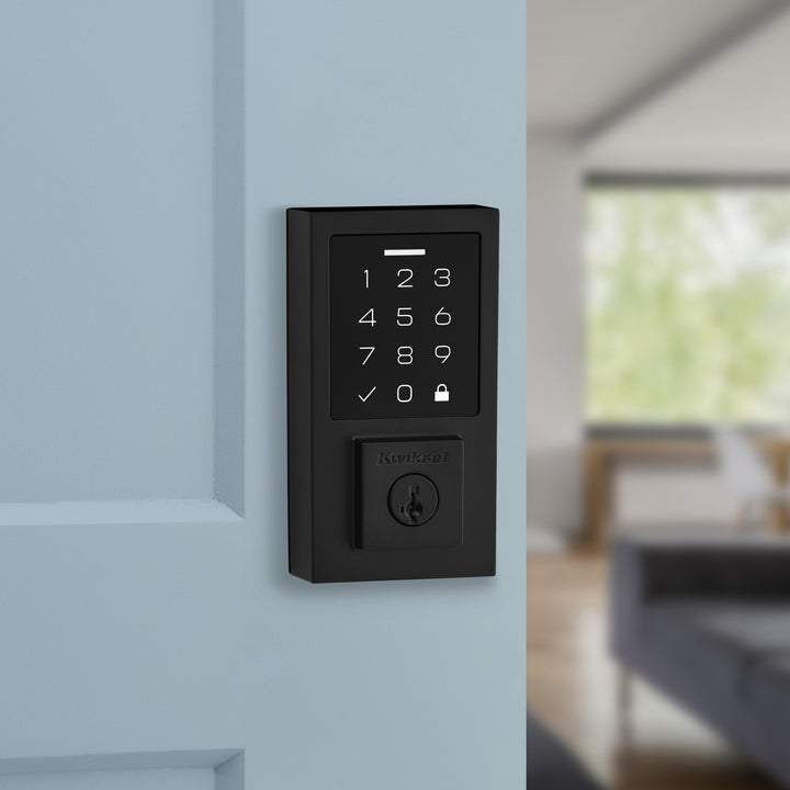 Cerrojo Electrónico Kwikset SmartCode 270 con Pantalla Táctil - Acabado Negro