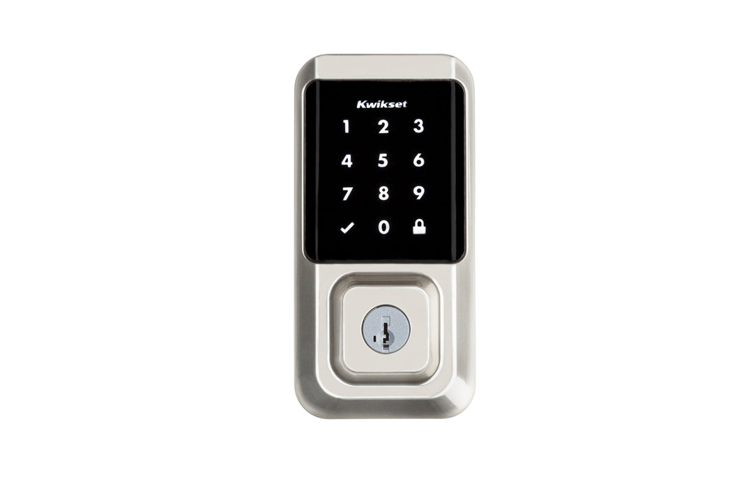 Cerradura Inteligente Kwikset Halo con Wi-Fi y Pantalla Táctil - Acabado Níquel Satinado