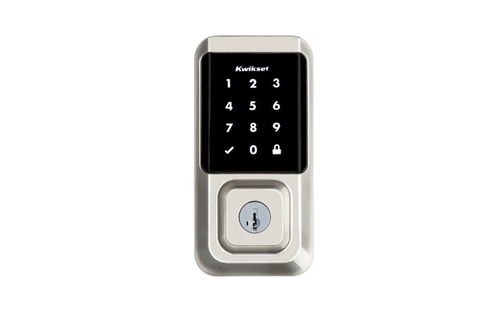 Cerradura Inteligente Kwikset Halo con Wi-Fi y Pantalla Táctil - Acabado Níquel Satinado