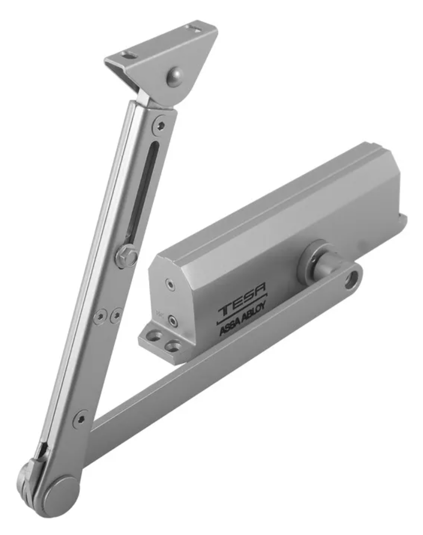 Cierrapuertas TESA 1604 Hold Open – Uso Rudo hasta 150 kg | Certificación UL