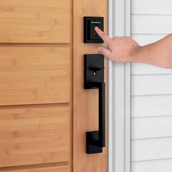 Cerradura Inteligente Kwikset Halo Touch Negro | WiFi y Huella Dactilar