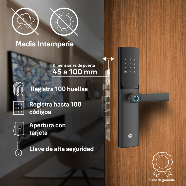 Cerradura Inteligente Yale Julius con Huella, Tarjeta y Código