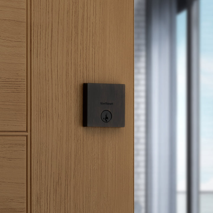 Cerradura Downtown Kwikset - Cerrojo SmartKey Security, Acabado Negro