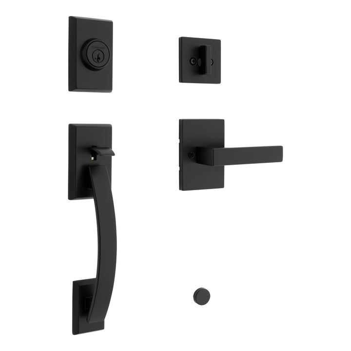 Gatillo Tavaris Kwikset con Llave Mariposa para Puerta de Entrada - Acabado Negro